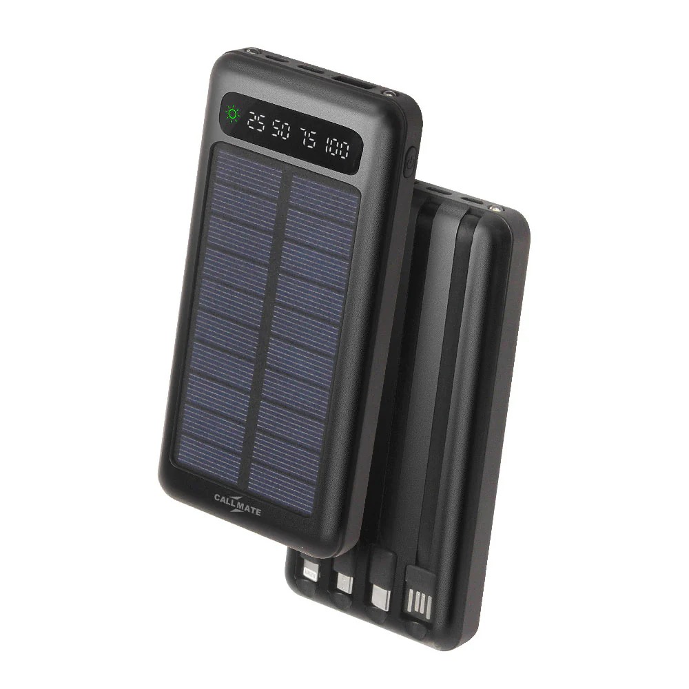 Solar & Rechargable Power Bank 10000Mah