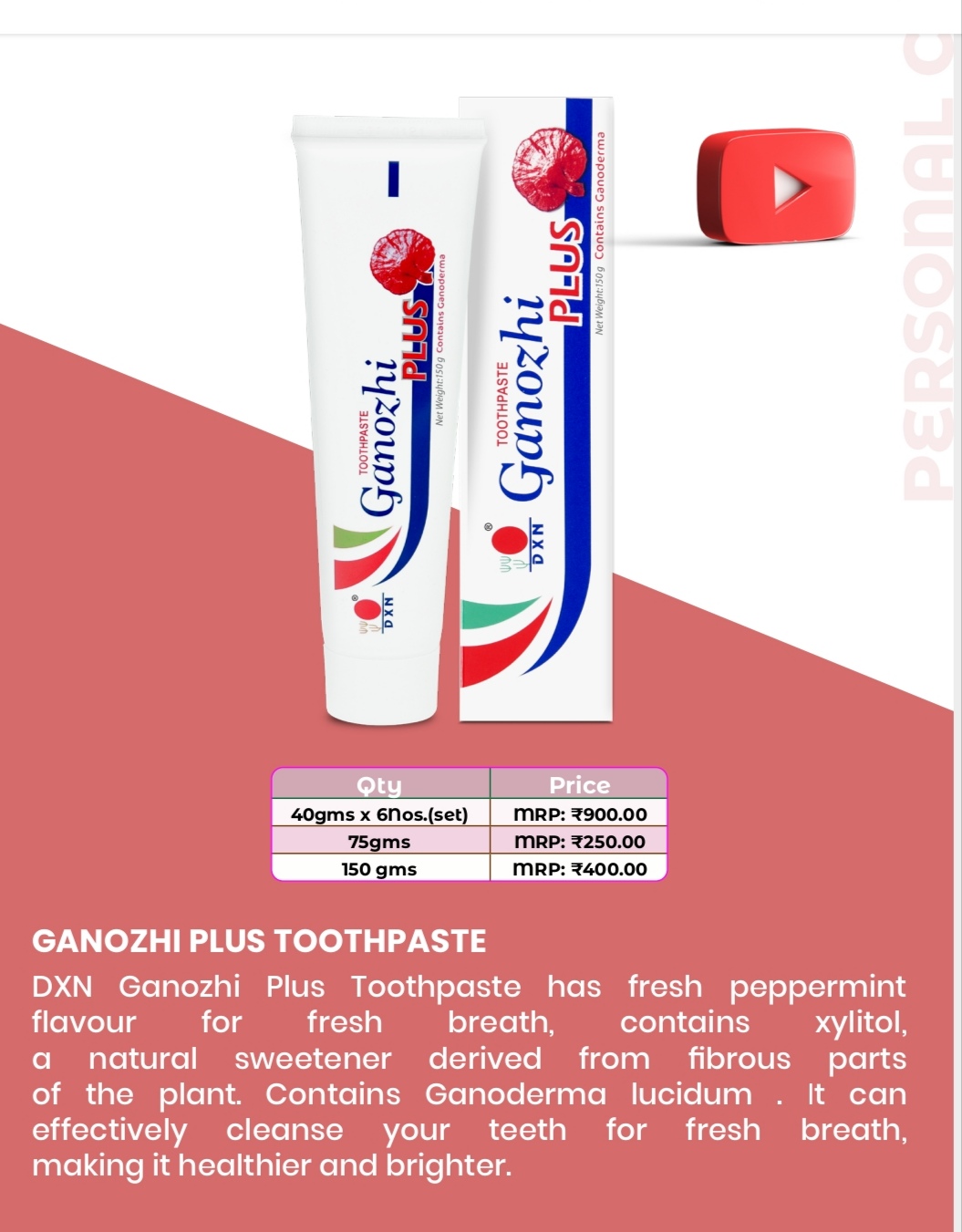 Ganozhi Toothpaste
